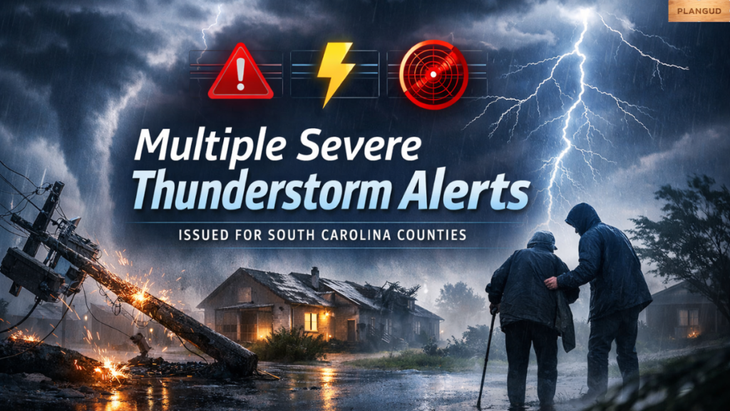 Multiple Severe Thunderstorm Alerts Issued for South Carolina Counties