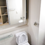 Bathroom fixtures served by connected waste and drainage pipework. Image sourced from the Quick Clear Drainage website.