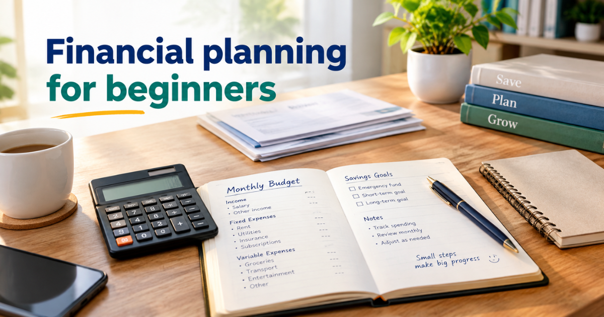 Learn financial planning for beginners with simple budgeting, savings goals, money management tips, and practical steps to build better financial habits.